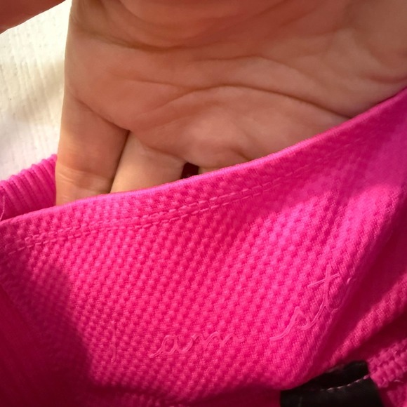 Victoria's Secret PINK Active Neon Pink Dip Dye Ombre Ribbed Leggings Size S - Picture 5 of 12